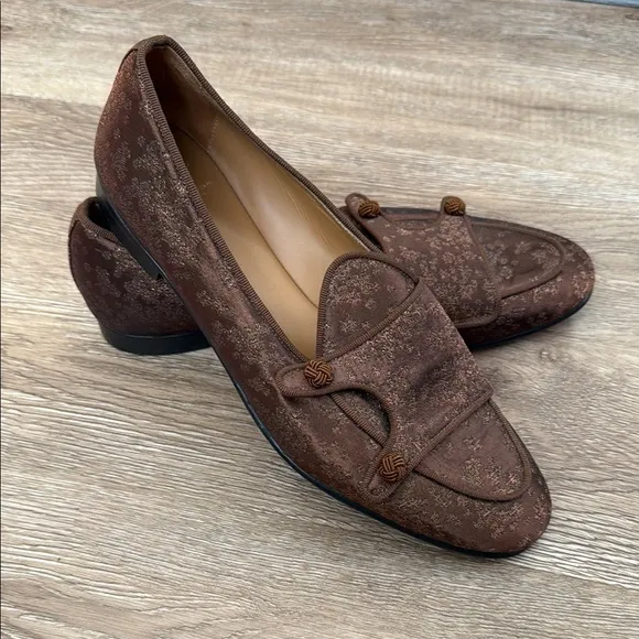Superglamourous Elegant Brown Loafers. Size 41