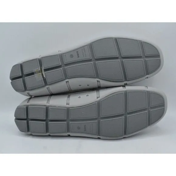 SWIMS Mens Size 15 Braided Lace Light Gray Slip On Loafers Shoes