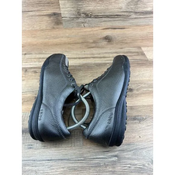 Taos Oxfords Comfort Pewter Metallic Leather Women's Size 8.5