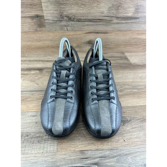 Taos Oxfords Comfort Pewter Metallic Leather Women's Size 8.5