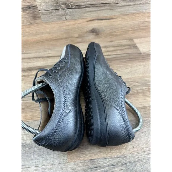 Taos Oxfords Comfort Pewter Metallic Leather Women's Size 8.5