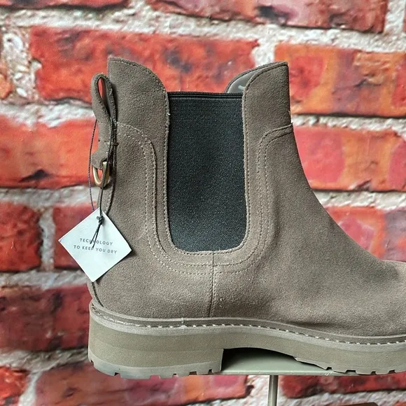 Taupe Cole Haan Greenwich Waterproof Chelsea Ankle Bootie