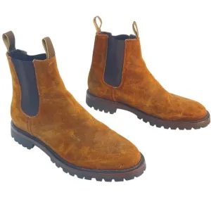 Taylor Stitch Brown Leather Chelsea Boots Vibram Sole Men’s Size 11 Preowned