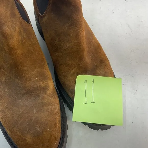 Taylor Stitch Brown Leather Chelsea Boots Vibram Sole Men’s Size 11 Preowned