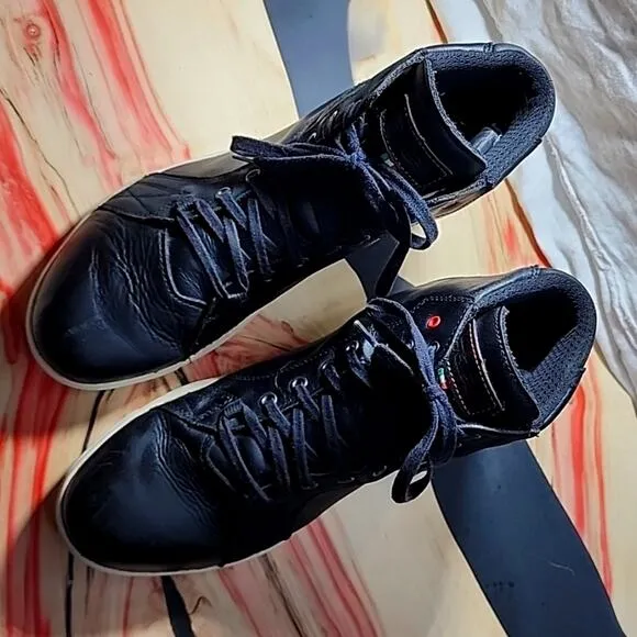 TCX⚫️BLACK⚫️ADULT MOTORCYCLE LEATHER SUEDE VERY TOUGH BOTTOM SOLES ITALY MENS 44