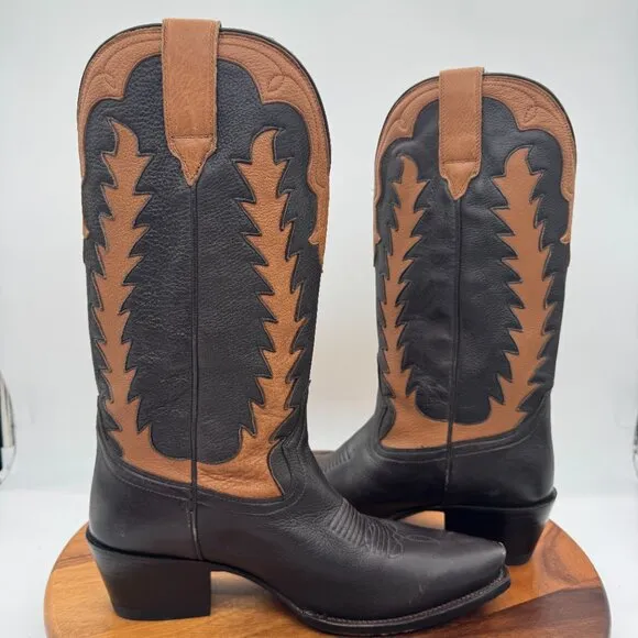 Tecovas Birthday Boots Limited Edition VII Womens 11 Chocolate Deerskin Western