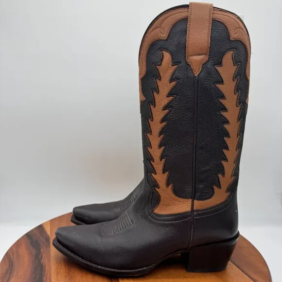 Tecovas Birthday Boots Limited Edition VII Womens 11 Chocolate Deerskin Western
