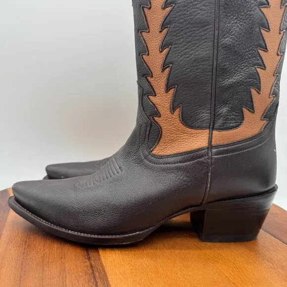 Tecovas Birthday Boots Limited Edition VII Womens 11 Chocolate Deerskin Western