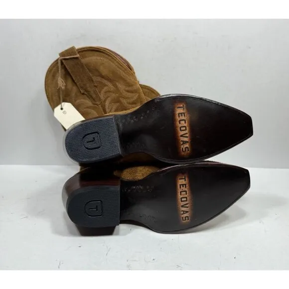 Tecovas The Annie Sienna Suede Brown Women’s Size 5 B Boots Shoes New