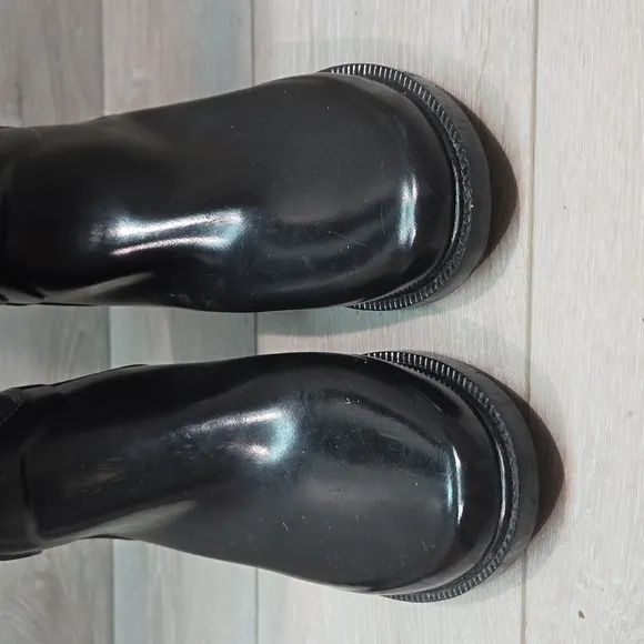 Ted Baker Women Waterproof Rainboots Tall Riding Boots shoes sz 8