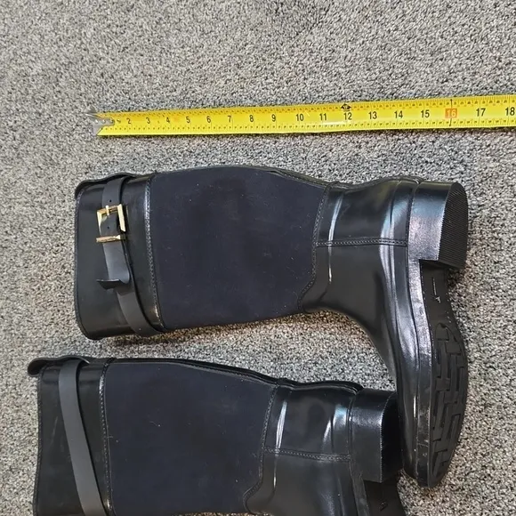 Ted Baker Women Waterproof Rainboots Tall Riding Boots shoes sz 8