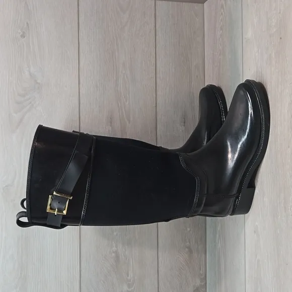 Ted Baker Women Waterproof Rainboots Tall Riding Boots shoes sz 8