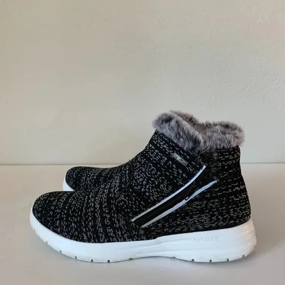 TELIC Women's Apres-Ski Recovery Comfort Boots 510 Granite Size 9 Vegan Friendly