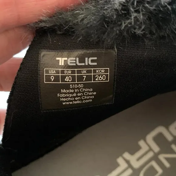 TELIC Women's Apres-Ski Recovery Comfort Boots 510 Granite Size 9 Vegan Friendly