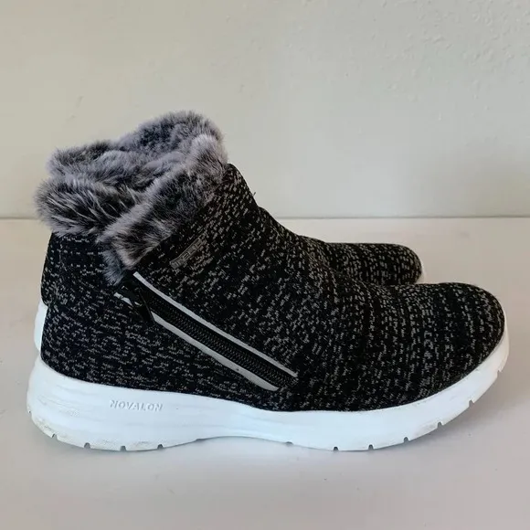 TELIC Women's Apres-Ski Recovery Comfort Boots 510 Granite Size 9 Vegan Friendly