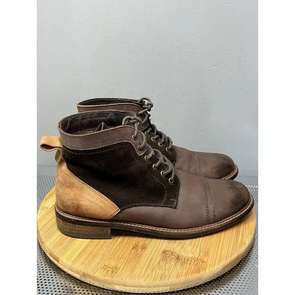 Testosterone Shoes Mixed Media Mens US 10 EU 45 Veg Gas Boots Ankle
