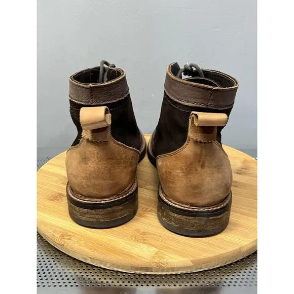 Testosterone Shoes Mixed Media Mens US 10 EU 45 Veg Gas Boots Ankle