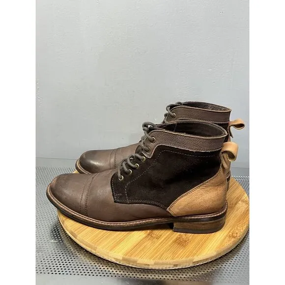 Testosterone Shoes Mixed Media Mens US 10 EU 45 Veg Gas Boots Ankle