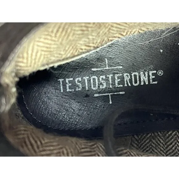 Testosterone Shoes Mixed Media Mens US 10 EU 45 Veg Gas Boots Ankle
