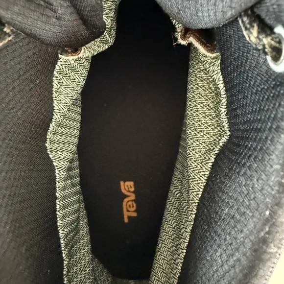 Teva Black and Brown Boots with Durable Sole and Leather Upper