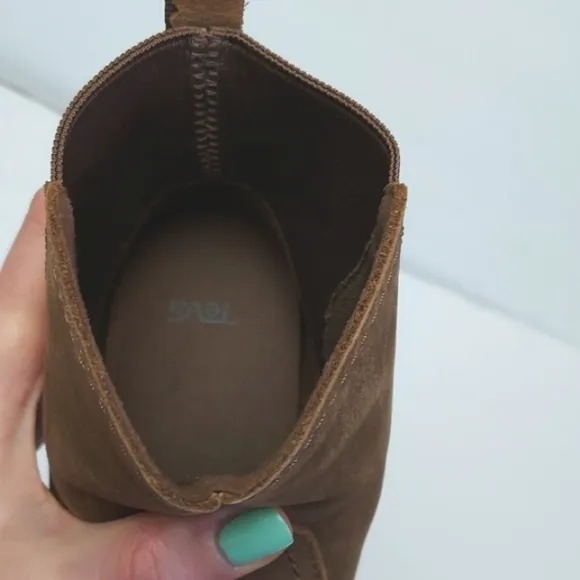 Teva Women's Anaya Chelsea Heeled Boots Brown Size 6