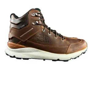 The NorthFace Men's Vals Mid Leather WP Caramel Brown Boots Sizes 8.5 - 14
