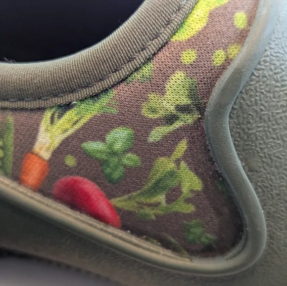 The Original Muck Boot Company Muckster II Low Boot Green Garden Print Sz 7
