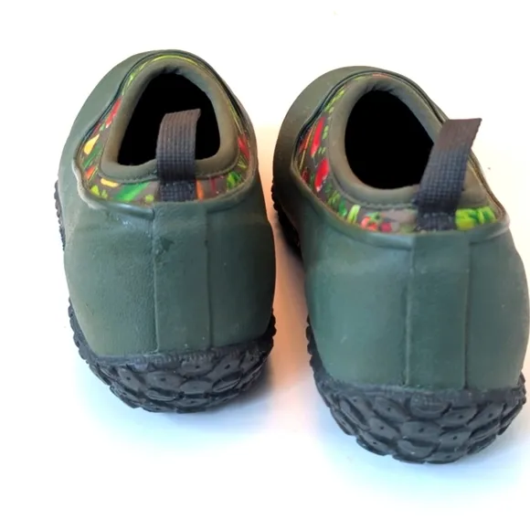The Original Muck Boot Company Muckster II Low Boot Green Garden Print Sz 7