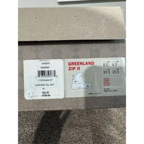 The North Face Women's Greenland Zip II Boots - Size 8.5 - New in Box
