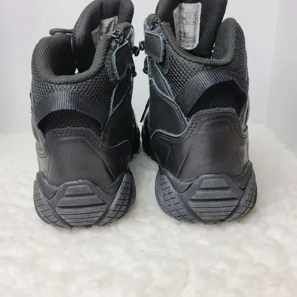 Thorogood Tactical Boots Men's Size 12 Black Ankle Guard Zipper Side Shoes