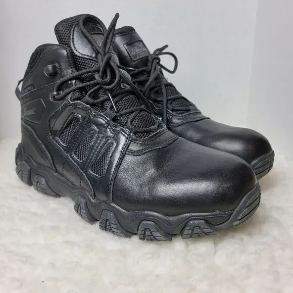 Thorogood Tactical Boots Men's Size 12 Black Ankle Guard Zipper Side Shoes