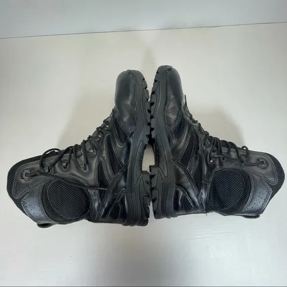 Thorogood Tactical Leather Boots Lace Up Black Sz 10.5