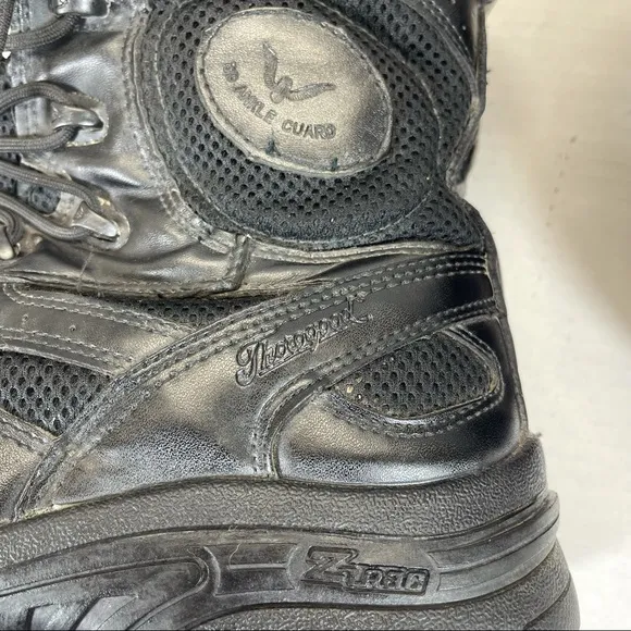 Thorogood Tactical Leather Boots Lace Up Black Sz 10.5