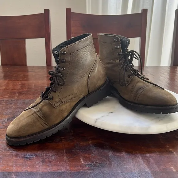 THURSDAY Boot Co. Captain Storm-King Men's Boots Lug Soles Matte Green 10