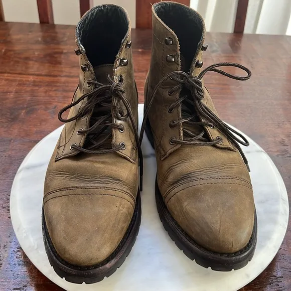 THURSDAY Boot Co. Captain Storm-King Men's Boots Lug Soles Matte Green 10
