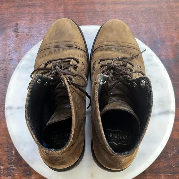 THURSDAY Boot Co. Captain Storm-King Men's Boots Lug Soles Matte Green 10