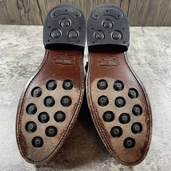 Thursday Boot Co. Double Buckle Dress Shoes Leather Dark Brown Men’s Size 6