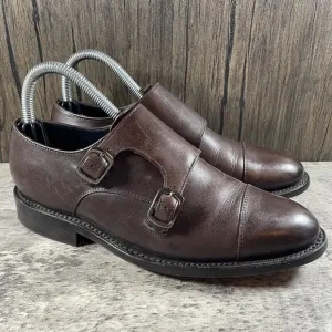 Thursday Boot Co. Double Buckle Dress Shoes Leather Dark Brown Men’s Size 6