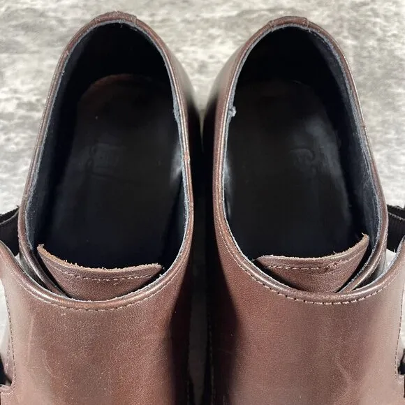 Thursday Boot Co. Double Buckle Dress Shoes Leather Dark Brown Men’s Size 6