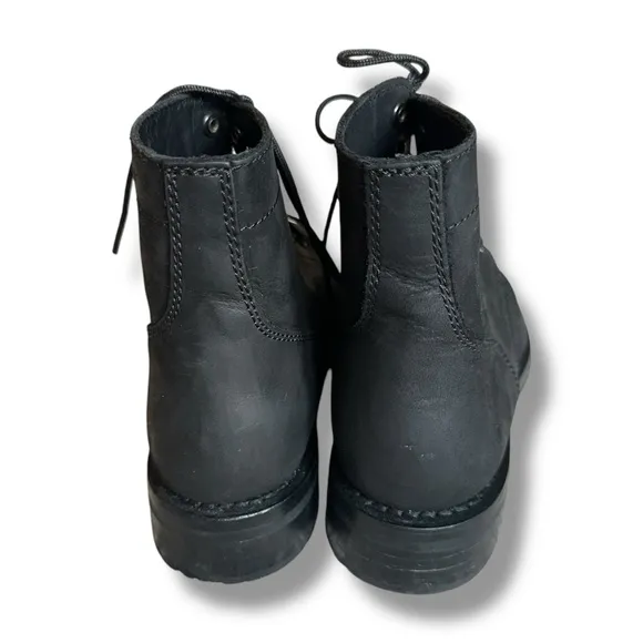 Thursday Boot Co. Women’s Black Matte Captain Lace Up Boots Western Grunge Sz 10