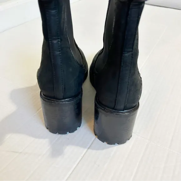 Thursday Boot Company Knockout Chelsea Boots Size 8.5 Matte Black Heeled