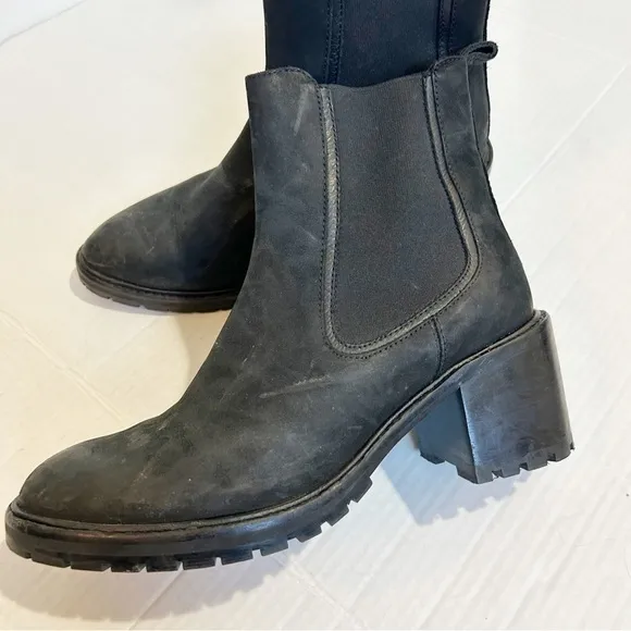 Thursday Boot Company Knockout Chelsea Boots Size 8.5 Matte Black Heeled