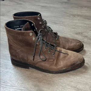 Thursday Boot Company President Lace Up Boots Brown Leather