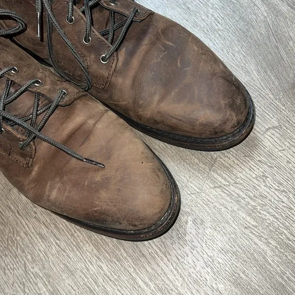 Thursday Boot Company President Lace Up Boots Brown Leather