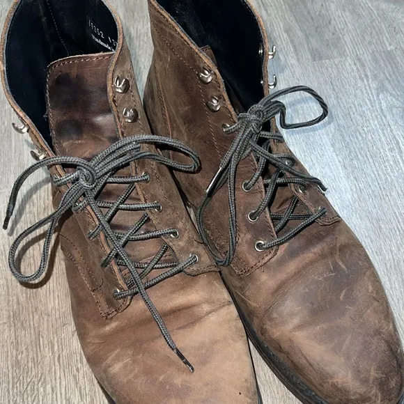 Thursday Boot Company President Lace Up Boots Brown Leather