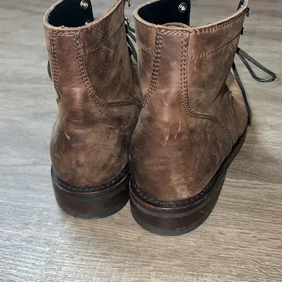 Thursday Boot Company President Lace Up Boots Brown Leather