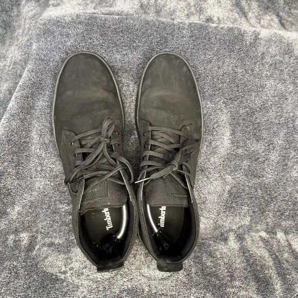 Timberland A1T16 Davis Square Nubuck Lace Up Black Chukka Boots Mens Size 13