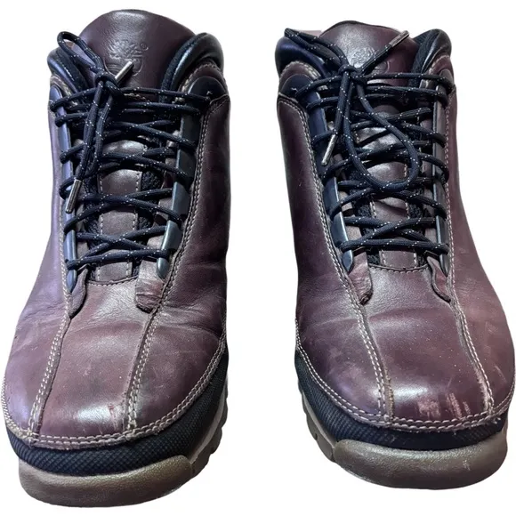 Timberland ACT 85174 7626 Men's Brown Leather Boots Size 9.5 M EUC