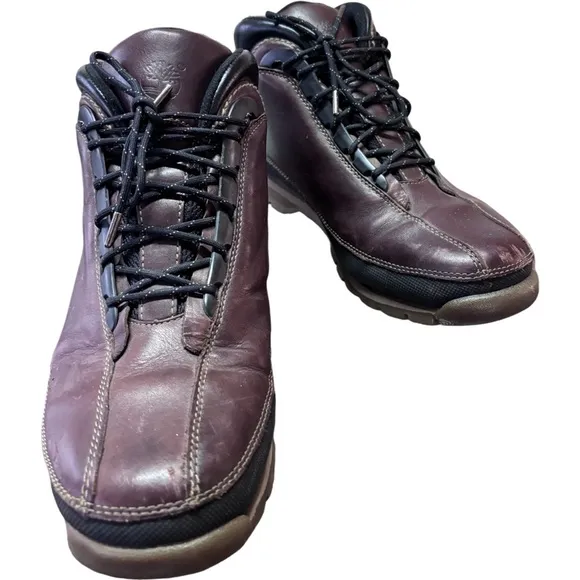 Timberland ACT 85174 7626 Men's Brown Leather Boots Size 9.5 M EUC