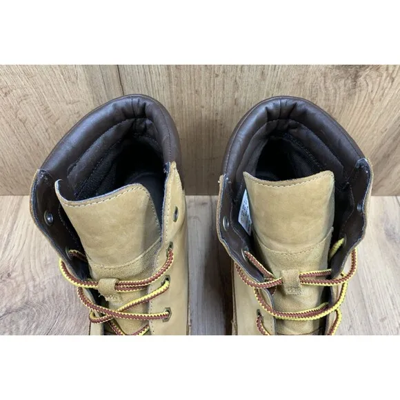 Timberland Amston Wedge Heel Boots Women's Size 8.5 Wheat Nubuck 8251A